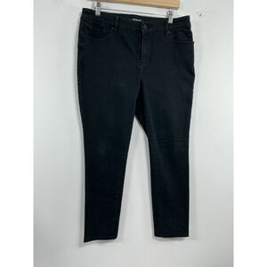 Womans Chicos Platinum Jeggings 1R (m 8-10) Black 0060/O-2